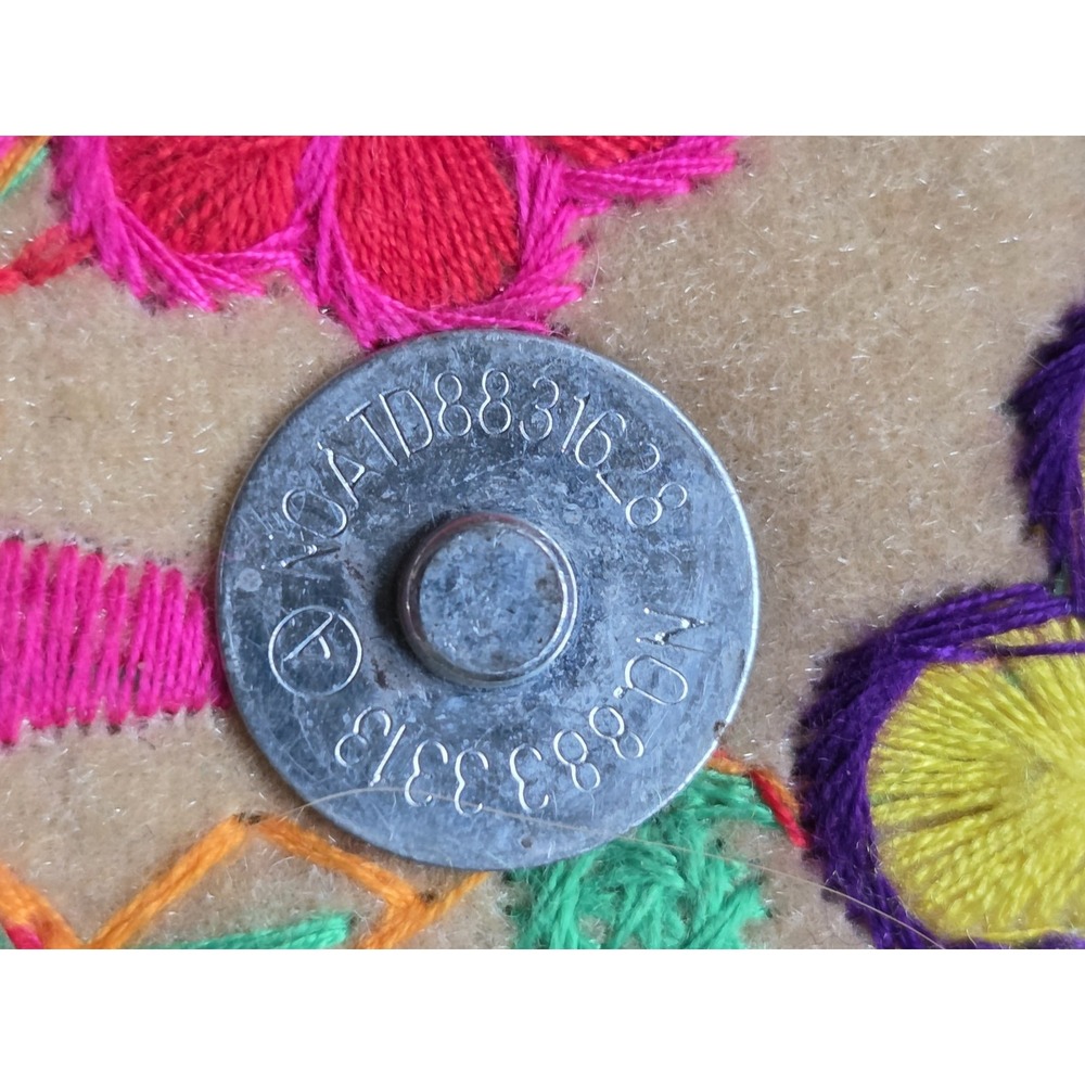 Embroidered Crossbody Bag Elephant PomPom Strap Boho Festival Purse - Picture 5 of 14